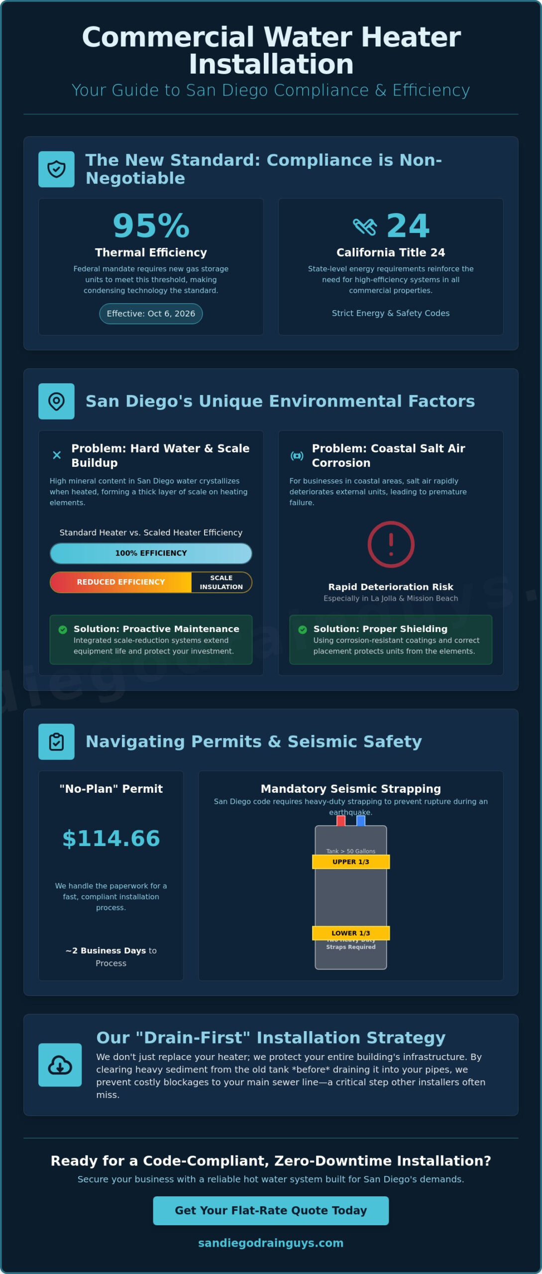 Commercial Water Heater Installation San Diego: The 2026 Business Owner’s Guide