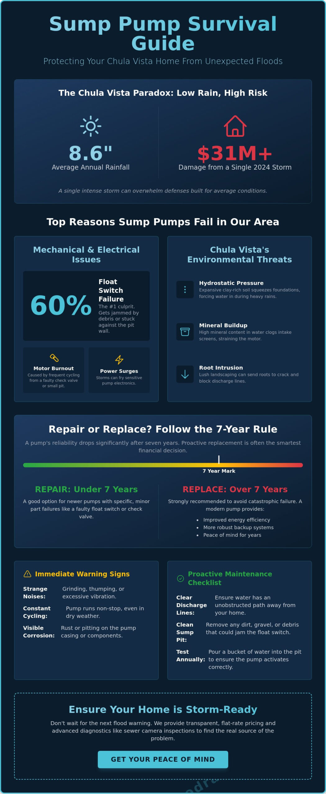 Expert Basement Sump Pump Repair in Chula Vista: The 2026 Guide to a Dry Home
