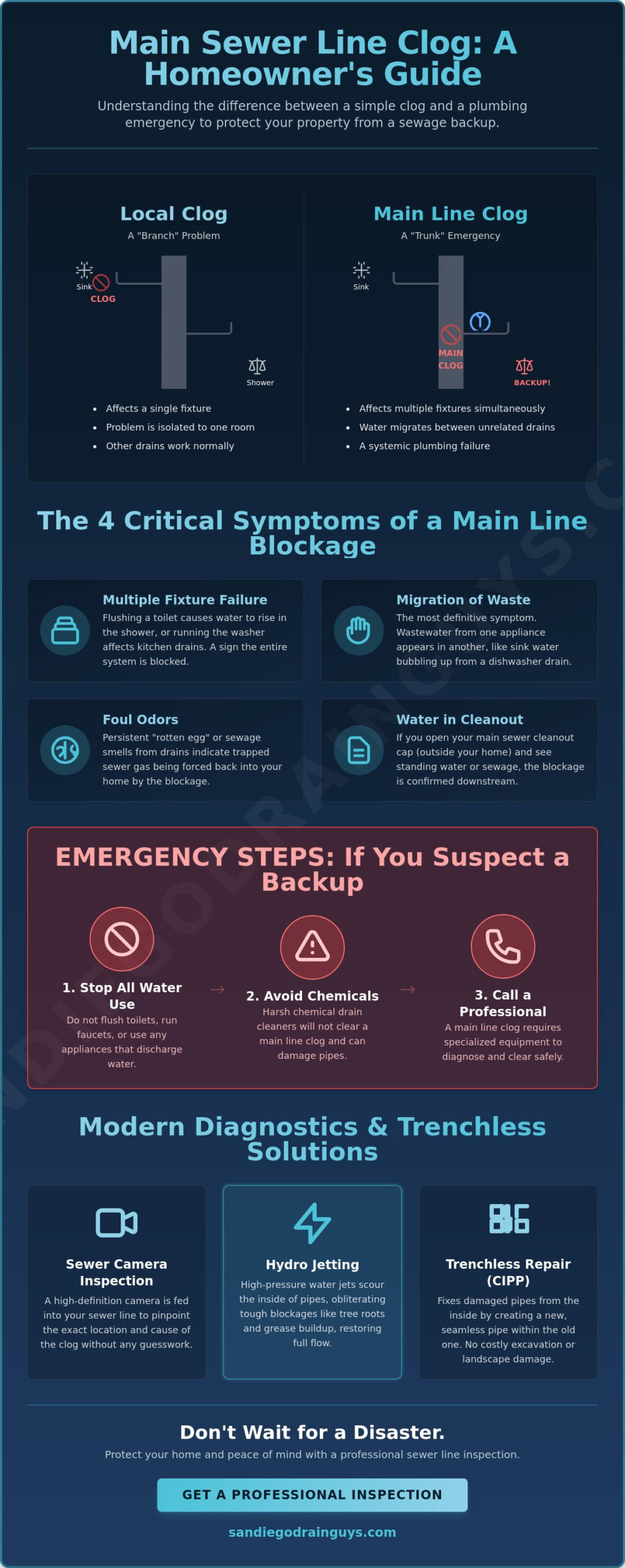 Main Sewer Line Clog Symptoms: How to Spot a Disaster Before It Starts