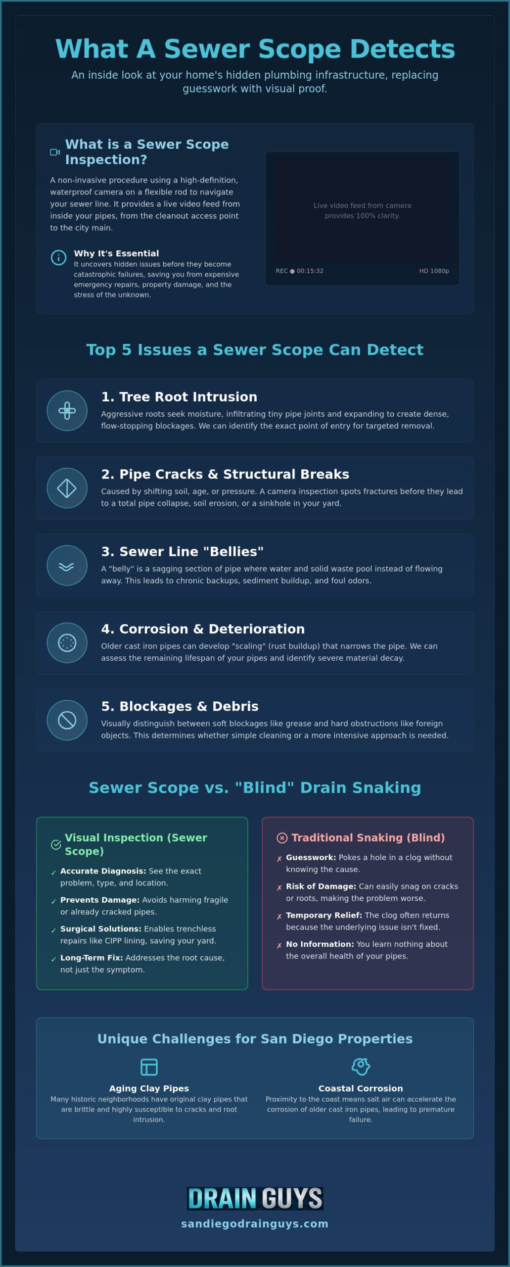 What Can a Sewer Scope Detect? A Homeowner's Guide to Pipe Diagnostics