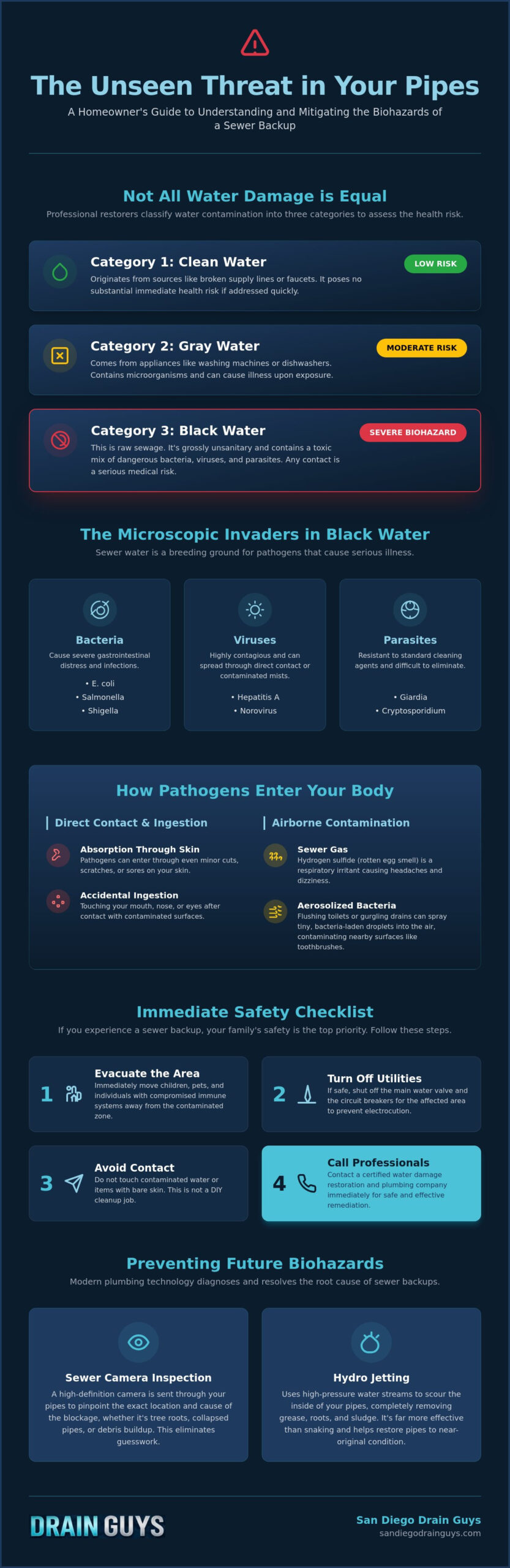 Health Risks of Sewer Backup: Protecting Your San Diego Home and Family (2026)
