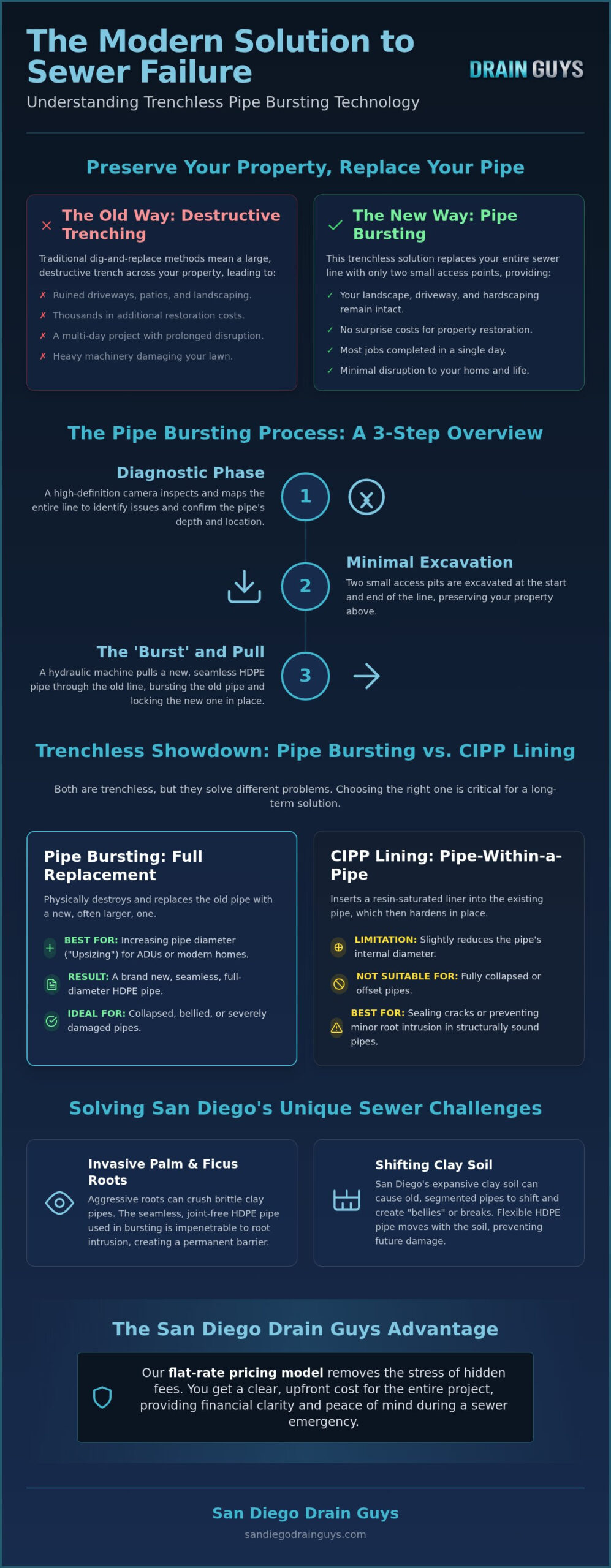 Pipe Bursting San Diego: 2026 Sewer Replacement Guide